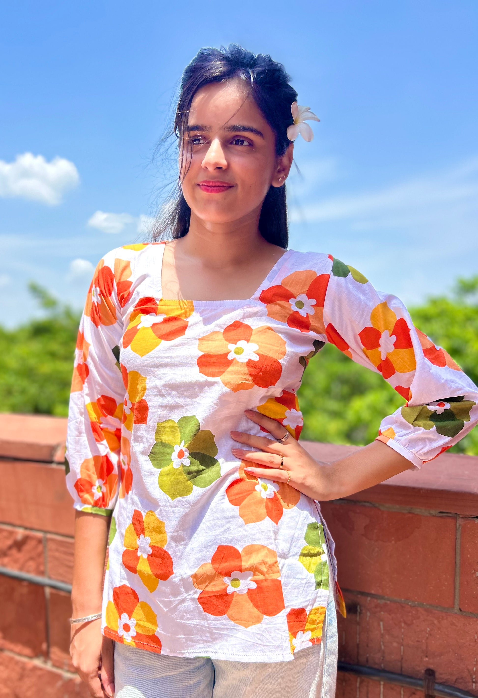 "Floral Fiesta kurti "