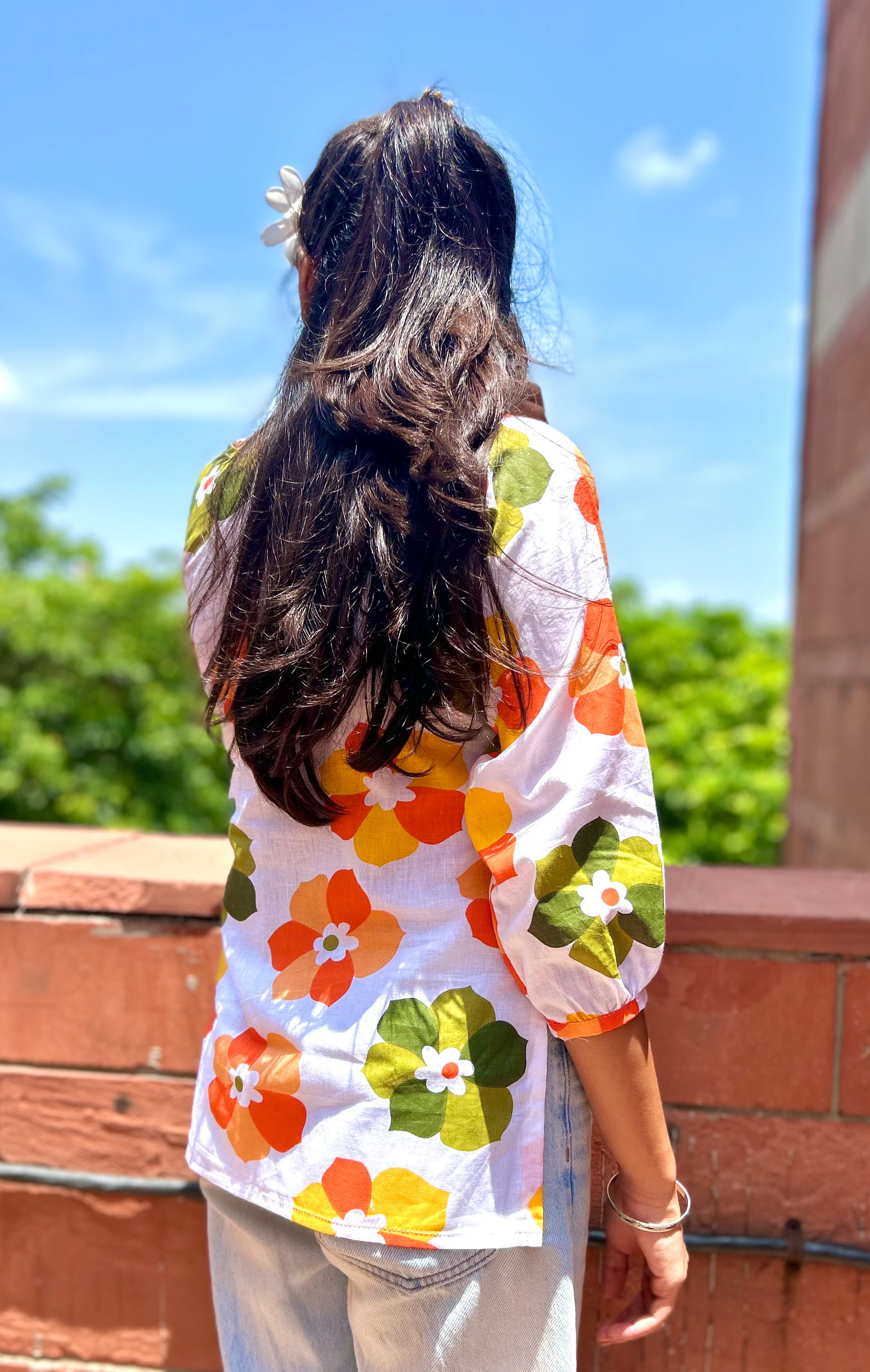 "Floral Fiesta kurti "