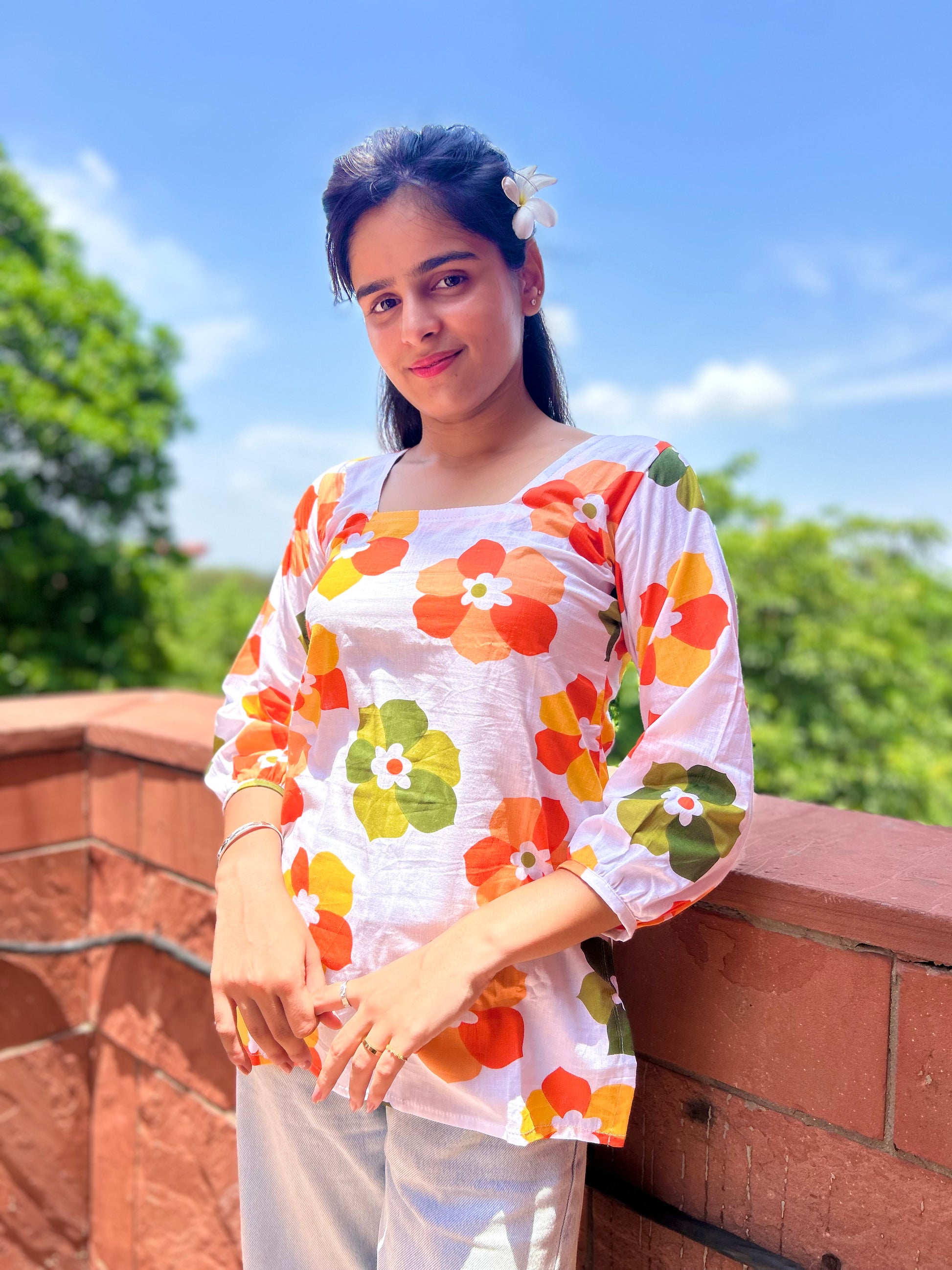 "Floral Fiesta kurti "