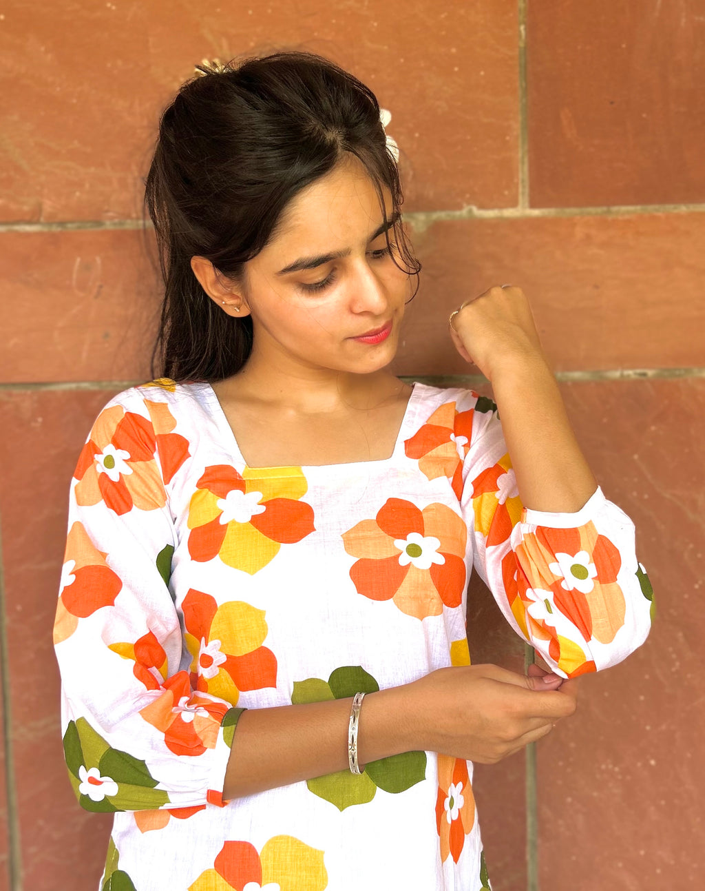 "Floral Fiesta kurti "