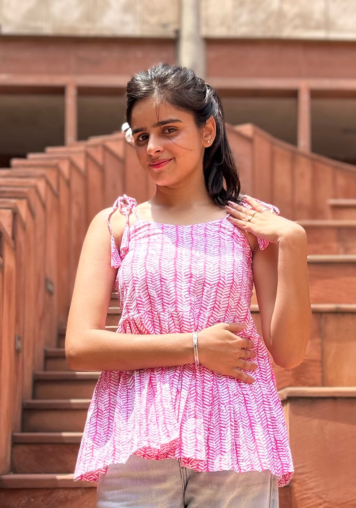 "Jungle Bell Peplum kurti “